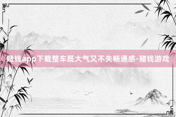 赌钱app下载整车既大气又不失畅通感-赌钱游戏