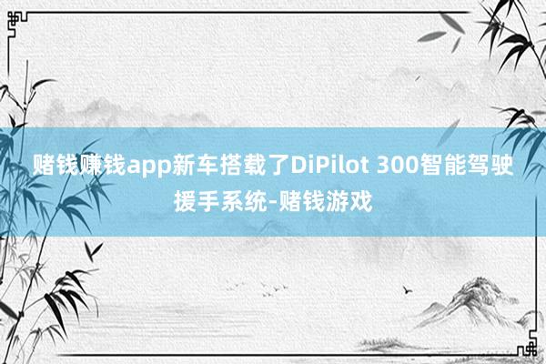 赌钱赚钱app新车搭载了DiPilot 300智能驾驶援手系统-赌钱游戏