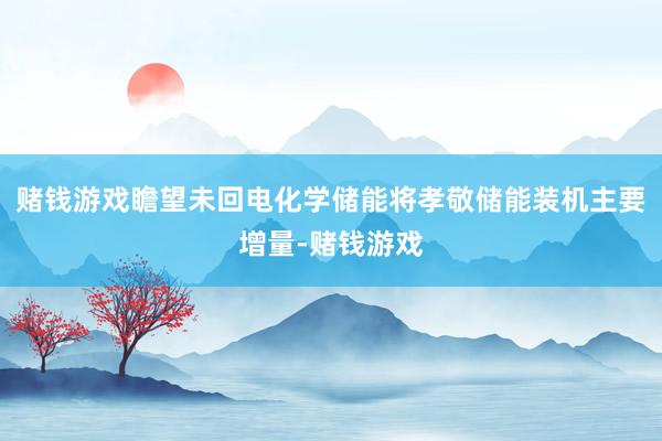 赌钱游戏瞻望未回电化学储能将孝敬储能装机主要增量-赌钱游戏
