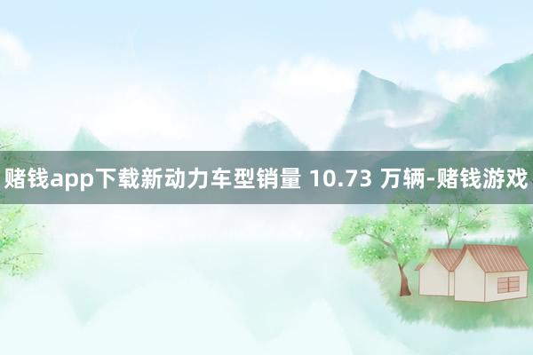 赌钱app下载新动力车型销量 10.73 万辆-赌钱游戏