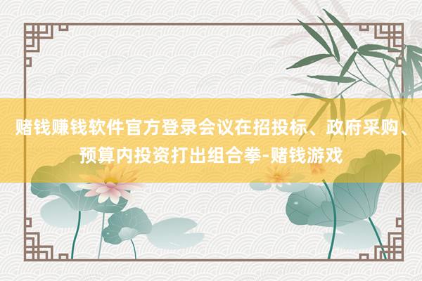 赌钱赚钱软件官方登录会议在招投标、政府采购、预算内投资打出组合拳-赌钱游戏