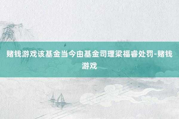 赌钱游戏该基金当今由基金司理梁福睿处罚-赌钱游戏
