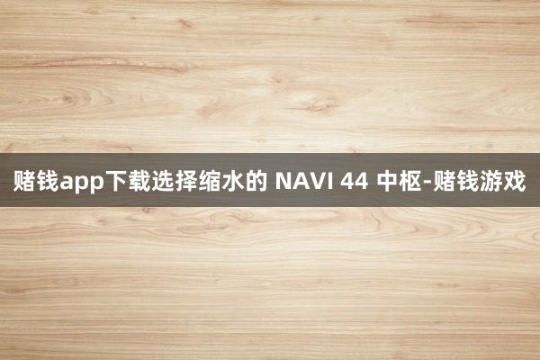 赌钱app下载选择缩水的 NAVI 44 中枢-赌钱游戏