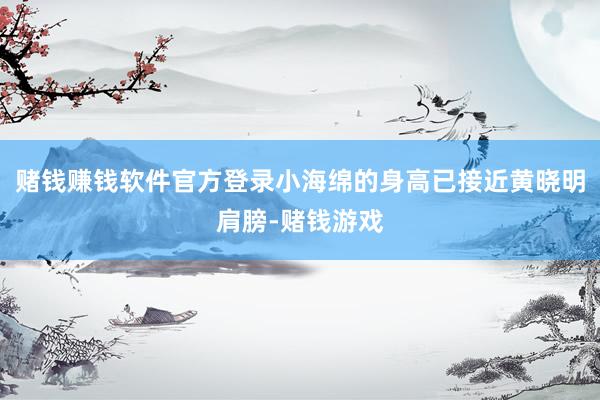 赌钱赚钱软件官方登录小海绵的身高已接近黄晓明肩膀-赌钱游戏
