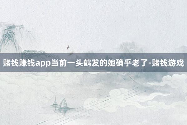 赌钱赚钱app当前一头鹤发的她确乎老了-赌钱游戏